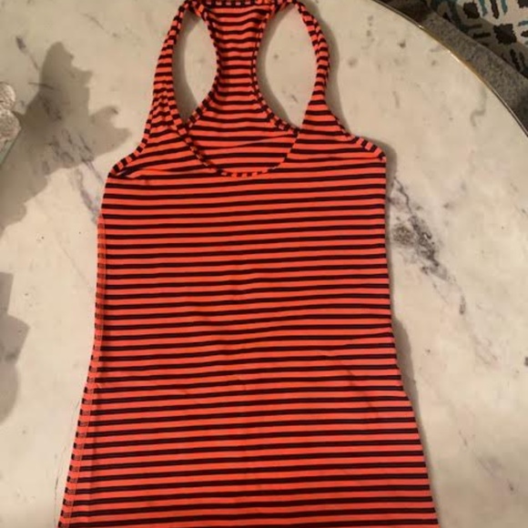 Lululemon Orange & Blue Striped Tank - Picture 1 of 1
